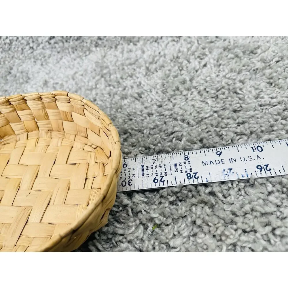Wicker Basket Small Home Decor Any Room Farmhouse Style 3inX4inX6in Brown